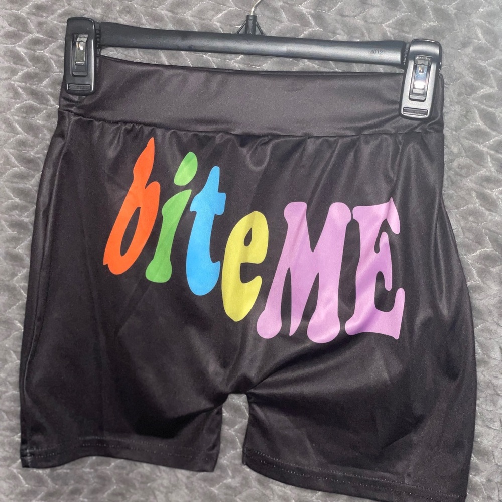 Black Bite ME Snack shorts !!